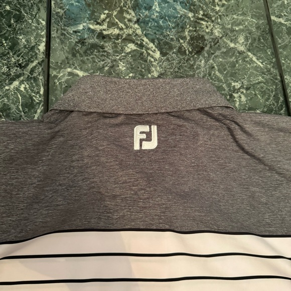 FJ‎ Footjoy Men’s Striped Block Polo - Picture 5 of 5